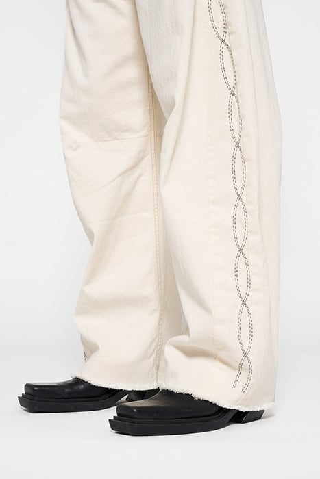 HORSE RIDING TWILL PANTS ECRU 5