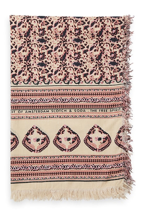 SWIM CAPSULE - SARONG WITH PRINT BLOCK FLORAL 2