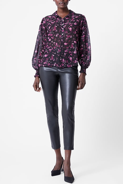 ADEN RUCHED CUFF TOP BLACK 1