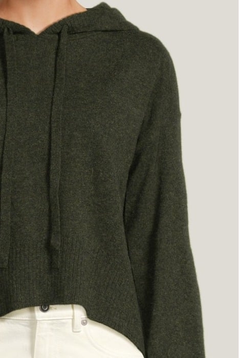 SWEATER HOODIE HEATHER OLIVE 4