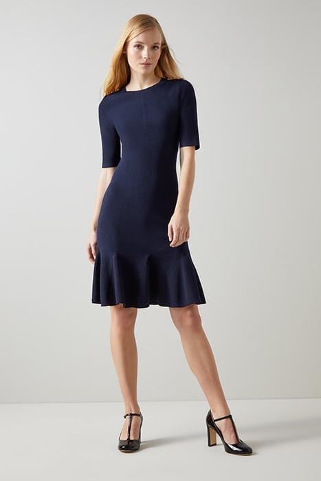 ANNMARIE KNIT MIDI DRESS NAVY 4