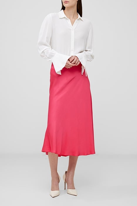 ENNIS SATIN MIDAXI SLIP SKIRT RED 1