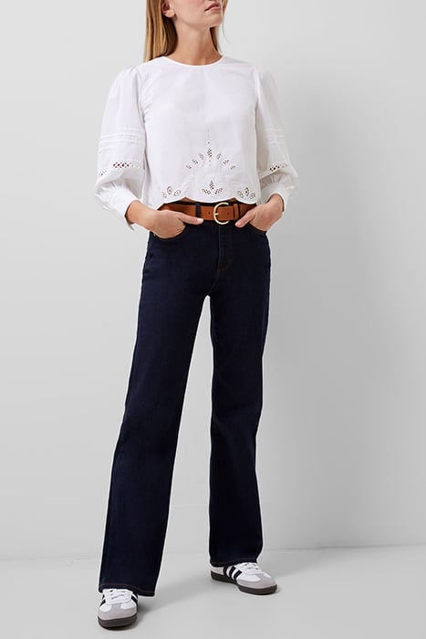 ALISSA COTTON BROIDERIE TOP WHITE 1