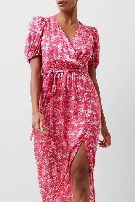 ELIANNA BURNOUT DRESS RED 3