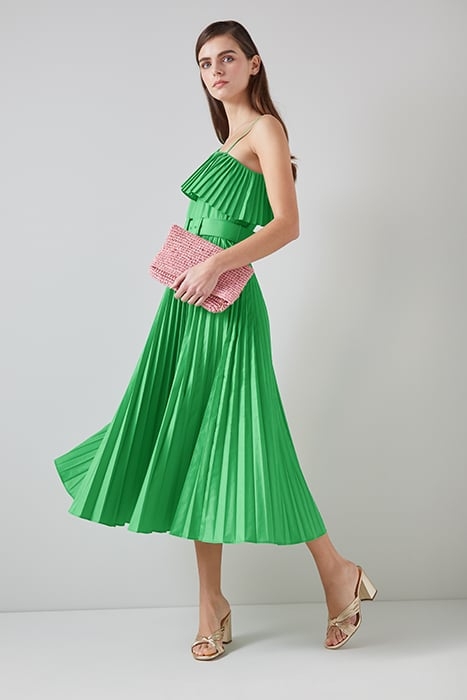 JOSEPHINE COTTON MIDI DRESS GREEN 4