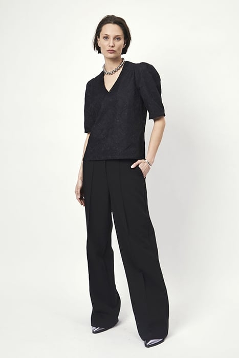 TELIMA EMBROIDERED TOP RAVEN 1