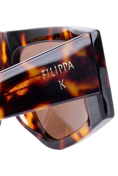 ANGLED ACETATE SUNGLASSES TORTOISE 3
