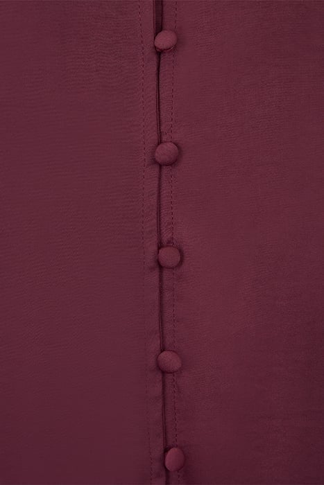 SLEEVELESS BUTTON FRONT BLOUSE BURGUNDY 6