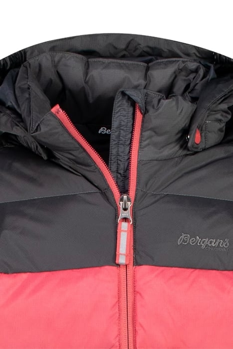 BILTO DOWN KIDS JACKET CREAMY ROUGE/SOLID DARK GREY 3