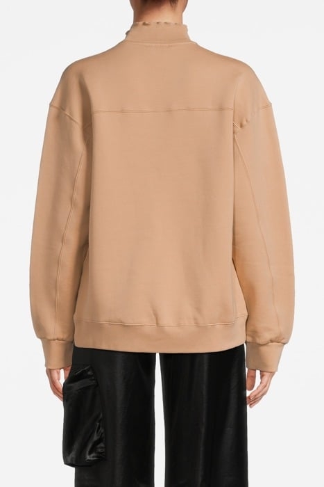 FRILL EDGE SWEATER CASHEW 2