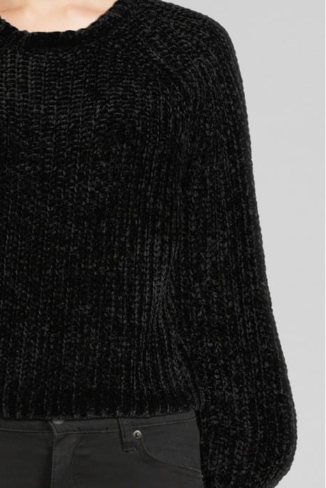 BISHOP SLEEVE TIE FRONT TOP BLACK 4