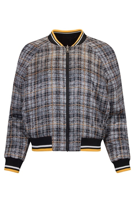 PRINTED BOMBER TWEED PLAID 5