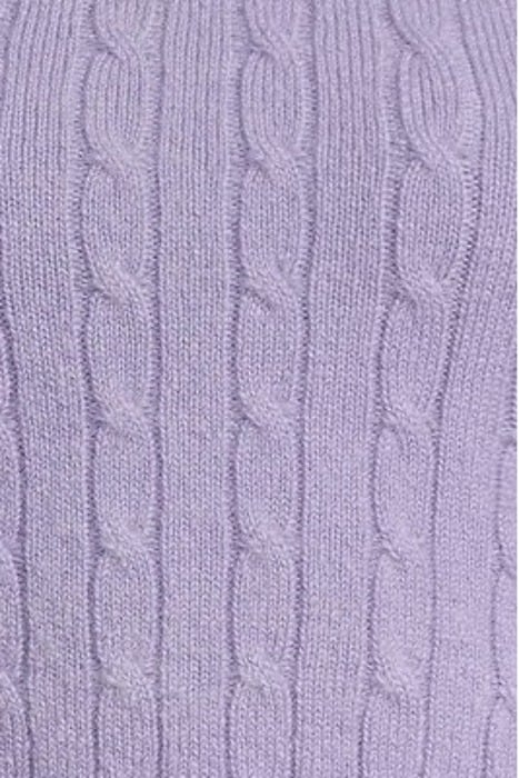 BRAIDED MOHAIR CREWNECK VEST PASTEL LIL 5