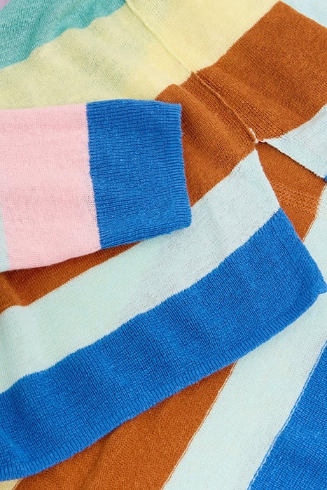 LINEN CREW JUMPER TEAL 4