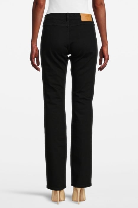 LACE FRONT JEANS NIGHT BLAC 2