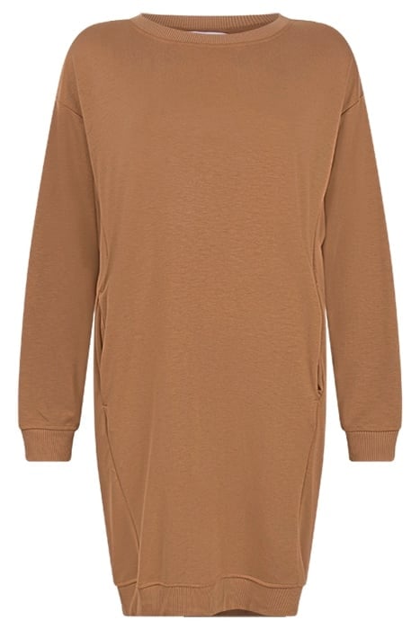 SWEAT DRESS LOU NUTHATCH BROWN 1