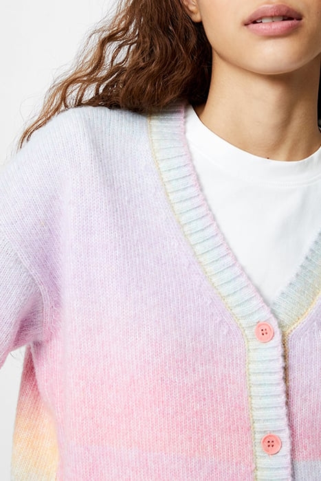 BABYSOFT L/S OMBRE CARDIGAN PASTEL MULTI 4