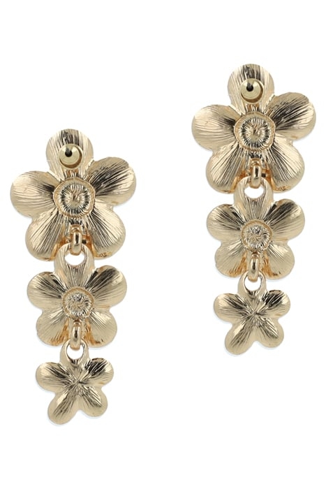 DELICATE FLOWER EARRINGS GOLD, CRYSTAL 2