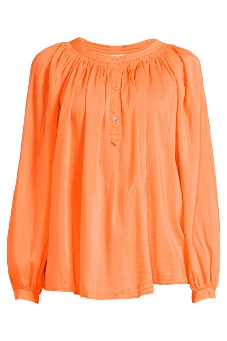 COTTON SILK VOILE LONG SLEEVES BOHEMIAN SHIRT ORANGINA 3