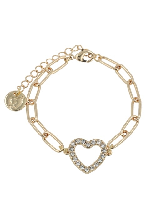SHIMMERING HEART BRACELET GOLD 1