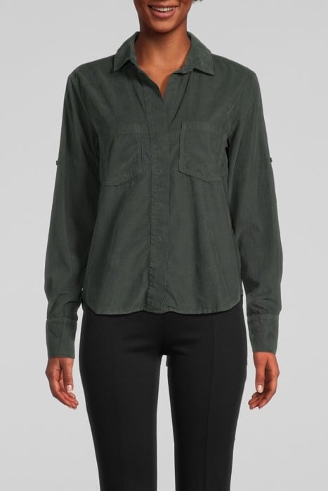 SPLIT BACK BUTTON DOWN GREEN GABLE 1