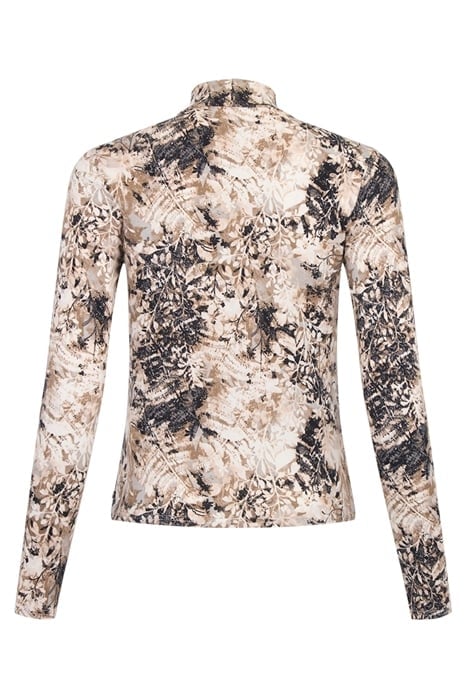 LS MOCK NECK TEE OLIVE SHADOW 3