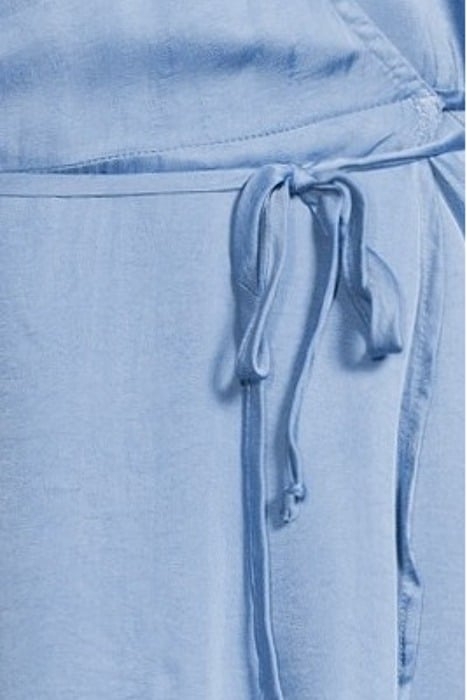 WRAP FRONT MINI DRESS SOFT INDIGO 5