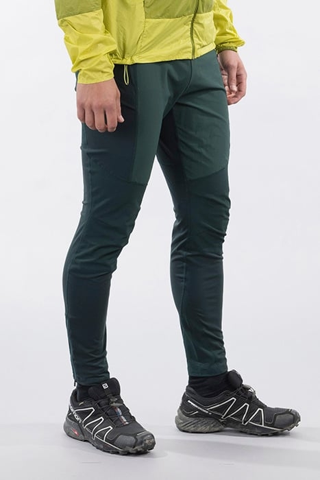 FLØYEN OUTDOOR TIGHTS MEN SOLID CHARCOAL/GREEN OASIS 4