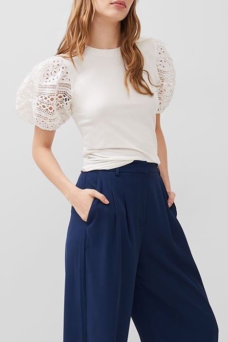 ROSANA ANGES BROIDERIE T SHIRT WHITE 1