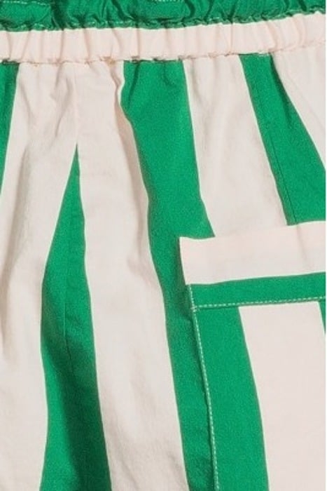 "CONTEMPORARY STRIPED POPLINE" BERMUDA EMERALD 5