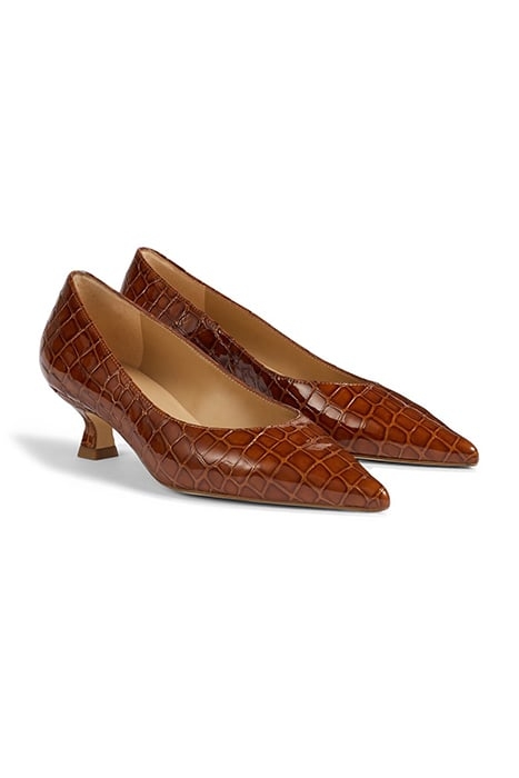DAKOTA - POINTED CROC EFF GINGER 2