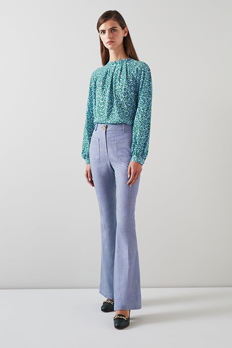 EDELINE - BLOUS GREEN/BLUE 5