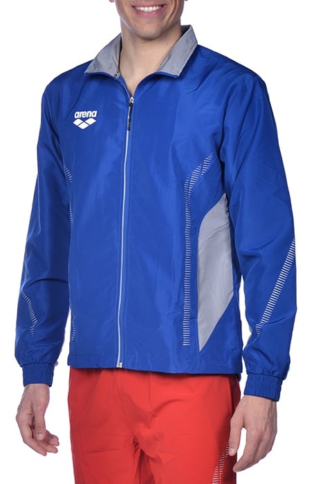 TL WARM UP JACKET ROYAL-GREY 5