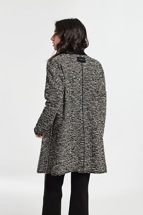 JACQUARD KNIT REVERSIBLE MISCA JACKET BLACK 2