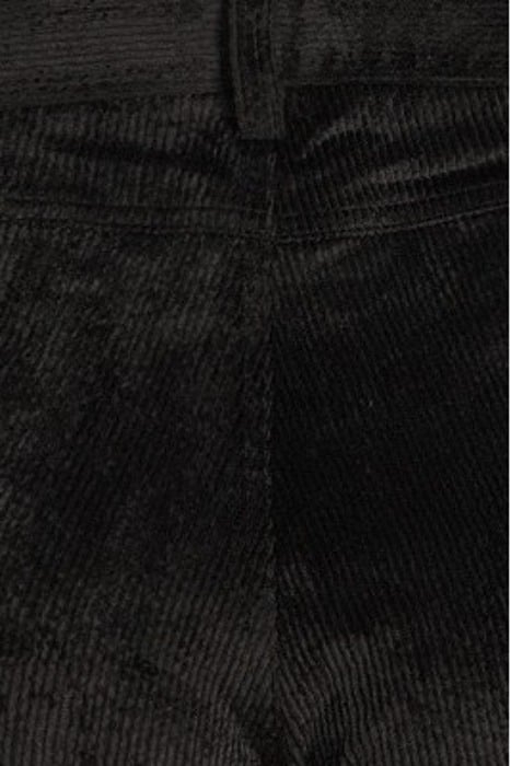 LOW WAIST CORDUROY TROUSERS BLACK 5