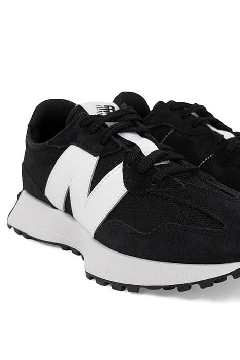 BLACK AND WHITE NEW BALANCE 327 TRAINERS BLACK 6