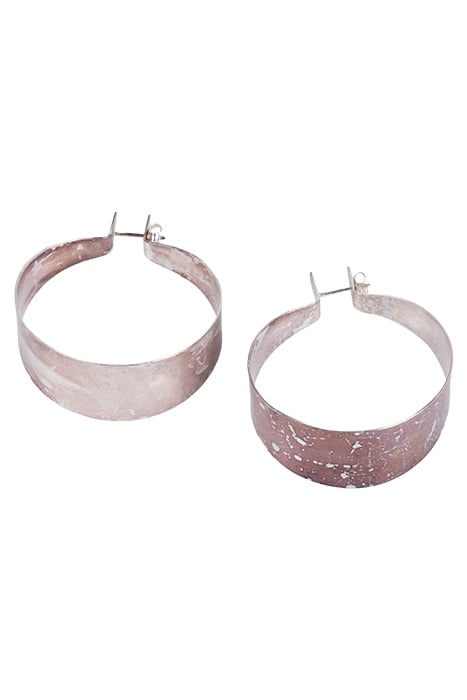 LOOP EARRINGS SILVER MET 1