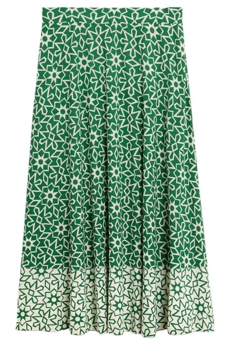 JADA ECO VERO MAXI SKIRT GREEN PRINTED 2