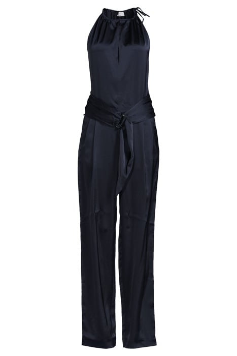 BELTED SATIN JUMPSUIT NIGHT SKY 3