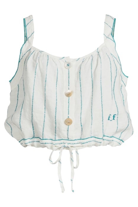 PINSTRIPE LINEN TOP ANTILLE 3