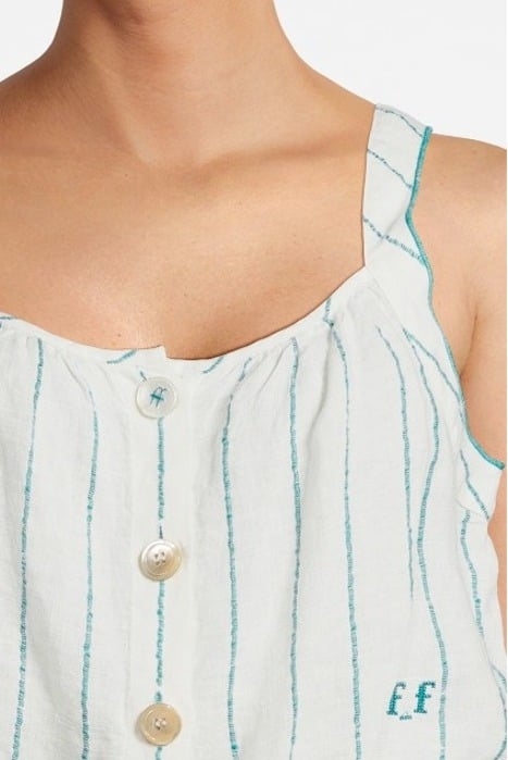 PINSTRIPE LINEN TOP ANTILLE 4