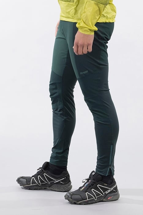 FLØYEN OUTDOOR TIGHTS MEN SOLID CHARCOAL/GREEN OASIS 5