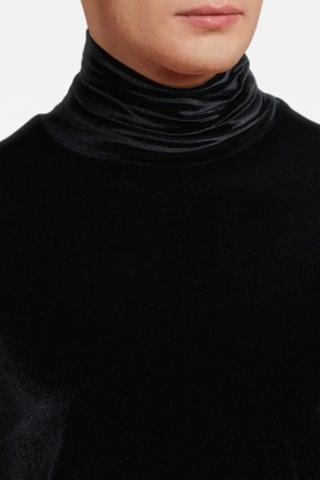 VELVET ROLLERNECK TOP BLACK 4