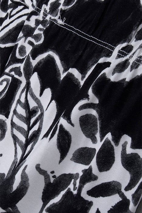 BASIC LEGGINGS PRINT BLACK WITH OFFWHITE CENTREPIECE PRINT 3