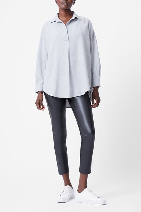 FLANNEL POPOVER LIGHT GREY MEL 2