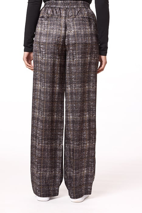 ELASTIC WAIST PANT TWEED PLAID 2
