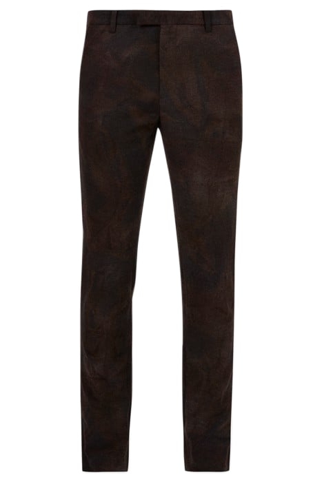 SLIM FIT PANTS WITH WELT HIP POCKET AND ESPRESSO 1
