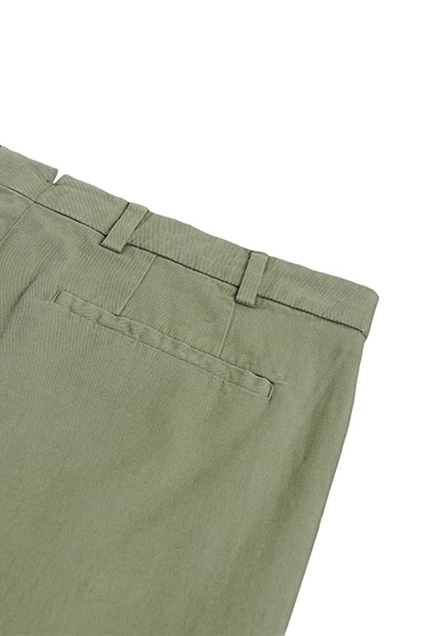 DIEGO COTTON-LINEN STRETCH OLIVE 2