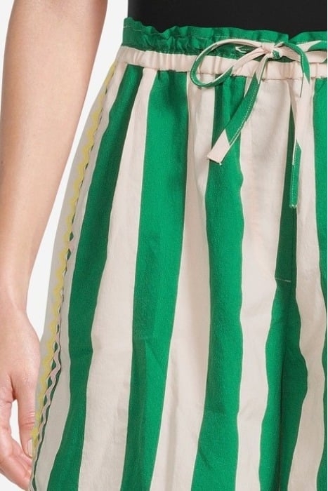 "CONTEMPORARY STRIPED POPLINE" BERMUDA EMERALD 4