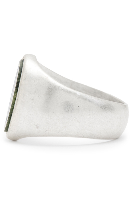 SAINT STONE RING WARM SILVER/JADE 4